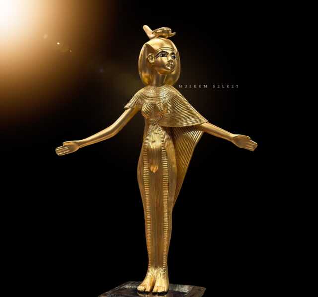 Egyptian Goddess Selket Statue Museum Replica Piece - image 1