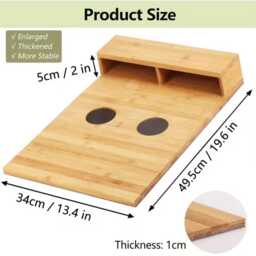 Wooden Sofa Armrest Tray - Couch Table With Cup Holder, Space Saving Organizer - thumbnail 2