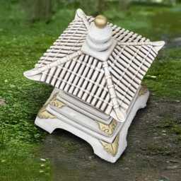 Concrete Pagoda Lantern Stone Zen Statue Asian Garden Figurine Japanese Decor Cement Oriental Lamp Outdoor Yard Ornament Lamp Lover Gift - thumbnail 3