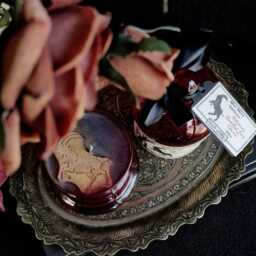 Black Phillip Goat Candle, Red Glass Cloche The Vvitch Horrir Film Gothic Wax Candle - thumbnail 2