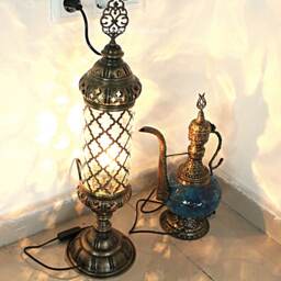 Turkish Desk Lamp, Desk Light, Table Lamp, Moroccan Style Lamp, Night Lamp, Standing Light, Office Desk Lamp, Moroccan Lamp - thumbnail 3