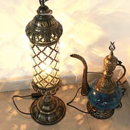 Turkish Desk Lamp, Desk Light, Table Lamp, Moroccan Style Lamp, Night Lamp, Standing Light, Office Desk Lamp, Moroccan Lamp - thumbnail 2