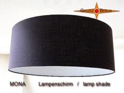Dark Brown Lampshade Mona ??45cm Linen Lamp Dark - thumbnail 2