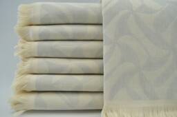 "Desing Towel, Bath Towel, Light Gray Aztec Towel, Turkish Towel, 40""x70" - thumbnail 1