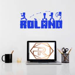 Custom Vinyl Gaming Wall Sticker - Personalized Name With Characters & Arrows Perfect For Kids Room D??cor, Home Improvement - thumbnail 3