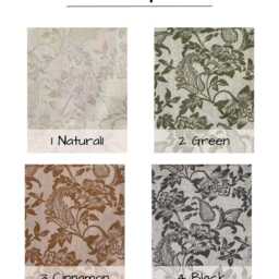 Hogan 100% Cotton Curtain, 4 Colors, Floral Airy Sheer Linen Curtain For Bedroom & Livingroom, 1Pc - thumbnail 2
