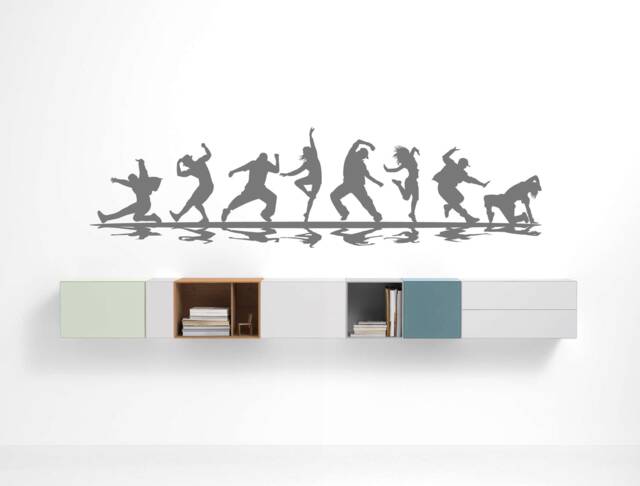 Dance Wall Sticker, Dance Decal, Art, Decor, Street Dance, Dancing Decal - image 1