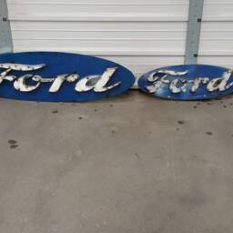 Metal Ford Sign - Oval Gift For Him Wall Decor Garage Custom Man Cave Home Valentine's Day - thumbnail 2