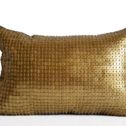 Gold Sequin Throw Pillow Covers, Gift, Cushion, Pillow, Multiple Sizes, Wedding Anniversary Housewarming Birthday Present - thumbnail 3