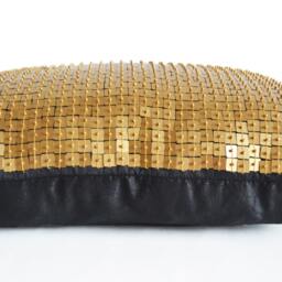Gold Sequin Throw Pillow Covers, Gift, Cushion, Pillow, Multiple Sizes, Wedding Anniversary Housewarming Birthday Present - thumbnail 2