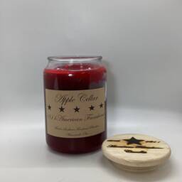Apple Cellar Highly Scented Candle/Apothecary Jar 26Oz/Paraffin Wax/Farmhouse Candle/Handpoured Candle/Country Primitive Candle/ - thumbnail 2