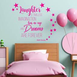 Laughter, Imagination, Dreams Vinyl Wall Decal - Girl Room Decor - 22x19In - thumbnail 3
