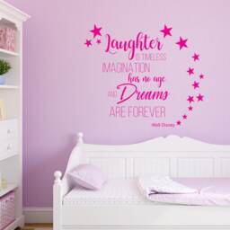 Laughter, Imagination, Dreams Vinyl Wall Decal - Girl Room Decor - 22x19In - thumbnail 2
