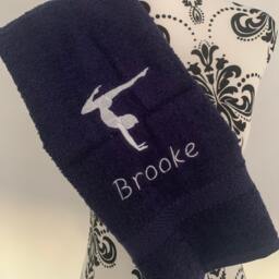 Acro Dance Towels - Personalised Face Cloth/Hand Towel Bath = Dance Gymastics - thumbnail 3
