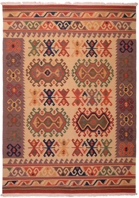 Rug Kilim Tibetan 229 X 164 cm - Wool Hand Made Free Shipping