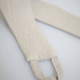 Natural Linen Curtain Tie-Back, Heavyweight Stonewashed - thumbnail 2