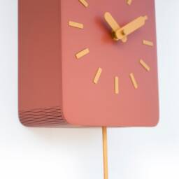 Sunset House Cuckoo Clock - Warm Scandinavian Wall Accent - thumbnail 4