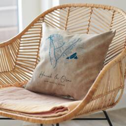 Personalised Couples Heart Location Cushion