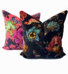 High End Luxury Designer Velvet Floral - thumbnail 3