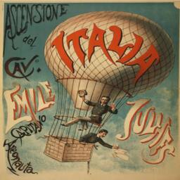Italia Hot Air Balloon -Cushion Cover Case Or Stuffed With Insert - thumbnail 2