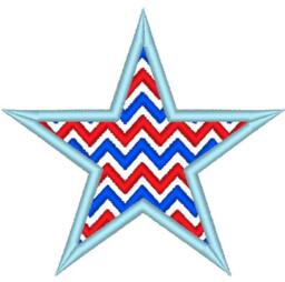 star Chevron Monogram Bx Also All Other - .pes .hus .dst .vp3 .vip .xxx .exp . Jef - Embroidery Appliqu?? Design - thumbnail 2