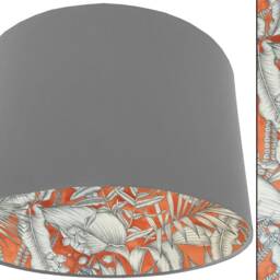Handmade Burnt Orange Lampshade - Tropical Boho Style For Ceiling Lights Or Table Lamps - thumbnail 3
