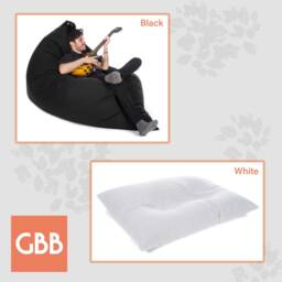 Cotton Slab Bean Bag, Handmade in The Uk, Beans Included, Adult & Kids Sizes Available - thumbnail 2