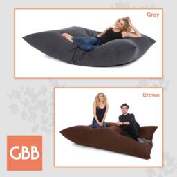 Cotton Slab Bean Bag, Handmade in The Uk, Beans Included, Adult & Kids Sizes Available - thumbnail 3