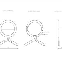 Wall-Mounted Valet Stand in Black Wood & Metal - Modern Coat Rack Space-Saving Clothing Organizer - Modo - thumbnail 4