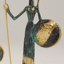 Bronze Goddess Athena Sculpture, Greek Mythology Art - thumbnail 2