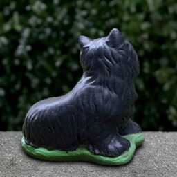 Black Westie Dog Statue Concrete Terrier Yorkie Sculpture Garden Ornament Dog Lover Gift Memorial Decoration Yard Art - thumbnail 3