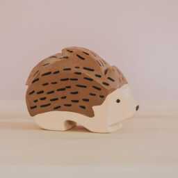 Wooden Hedgehog, Hedgehog Figurine, Little Animal, Montessori Toy, African Animal, Waldorf Porcupine, Christmas Gift, Zoo Toy - thumbnail 3