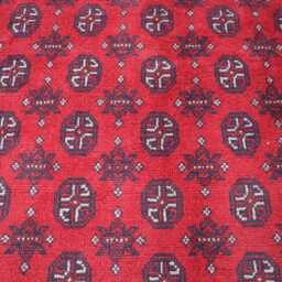 6x8 Ft Afghan High Pile Rug Turkmen Bokhara Area - Akhcha Red Handmade Large New Livingroom Rug Tribal Bedroom Office - thumbnail 3