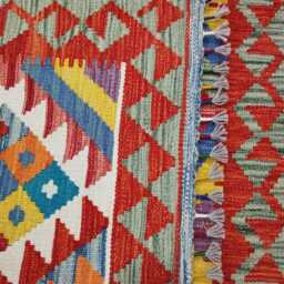 Classic Rug, Handmade Artisan Afghan Turkish Scandinavian Navajo Bohemian Wool Flatweave Multicolour Kilim Rug 154x104 cm - thumbnail 3