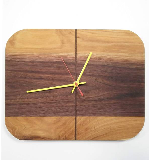 Walnut & Hickory Retrobug Clock