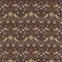 William Morris Cushion Cover Strawberry Thief Grape & Gold - thumbnail 3