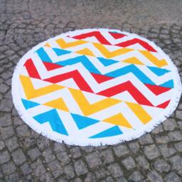 Sale %60 Off Round Beach Towel, Hamam, Roundie, Serviette De Plage, Ronde, Fouta, Toalla Playa Redonda Cotton - thumbnail 4