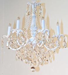 Palace Chandelier - Romantic Shabby Chic Style Available in 3 Sizes & Many Finishes, Custom Made For You. Perfect A Nursery