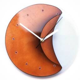 Oversized Orange Funky Glass Clocks Unique Wall Clock