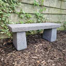 Weathered Grey Garden Bench - thumbnail 3