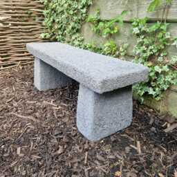 Weathered Grey Garden Bench - thumbnail 1