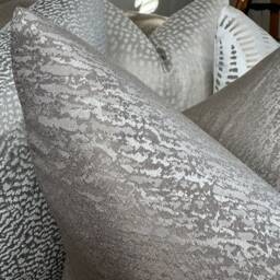 Decorative Cushion Cover, Scatter Cushion, Sofa Pillow Textured Taupe Design, Size 18 - thumbnail 4