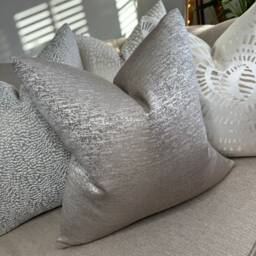 Decorative Cushion Cover, Scatter Cushion, Sofa Pillow Textured Taupe Design, Size 18 - thumbnail 1