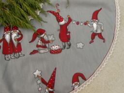 Christmas Tree Skirt Gnome Decor Ornament Holiday Scandinavian Gift Swedish