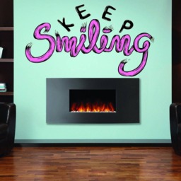 Painteeze Keep Smiling Creative Painting Like Modern Wall Decor, Decal Cfb 32 - thumbnail 2