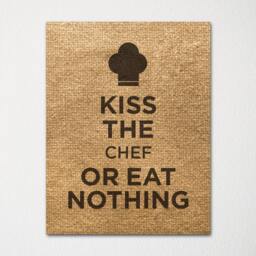 Kiss The Chef Or Eat Nothing - Fine Art Print Choice Of Color Purchase 3 & Receive 1 Free - thumbnail 3