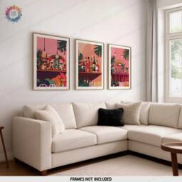 Retro Cocktail Bar Prints - Set Of 3 - Kitchen Poster Vintage Wall Art Martini Print Home Illustration Decor Modern Boho - thumbnail 1