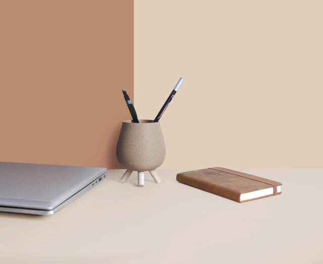 Pencil Pots, Desk Organizer Made With Recycled Wood, Idea For Office Accessories, Storage & Decoration, Scandinavian Design, Gift Home - image 1