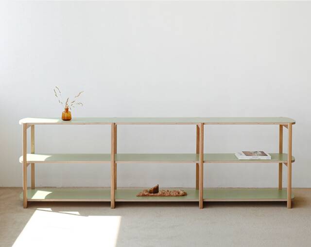 Anyshelf 240/3 - Shelving Unit Low Bookcase Bookshelves Modern Shelves Tv Stand Scandinavian Mid-Century Vinyl Record Storage - image 1
