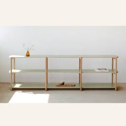 Anyshelf 240/3 - Shelving Unit Low Bookcase Bookshelves Modern Shelves Tv Stand Scandinavian Mid-Century Vinyl Record Storage - thumbnail 2